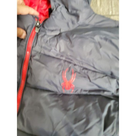 Spyder Boy's Gray/Red Puffer Jacket Size Large - Picture 7 of 7